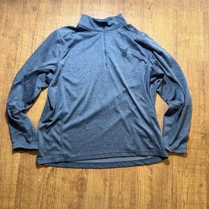 OGIO Mens XL Qrt Zip Pullover Gray Heather Active Performance Long Sleeve Top